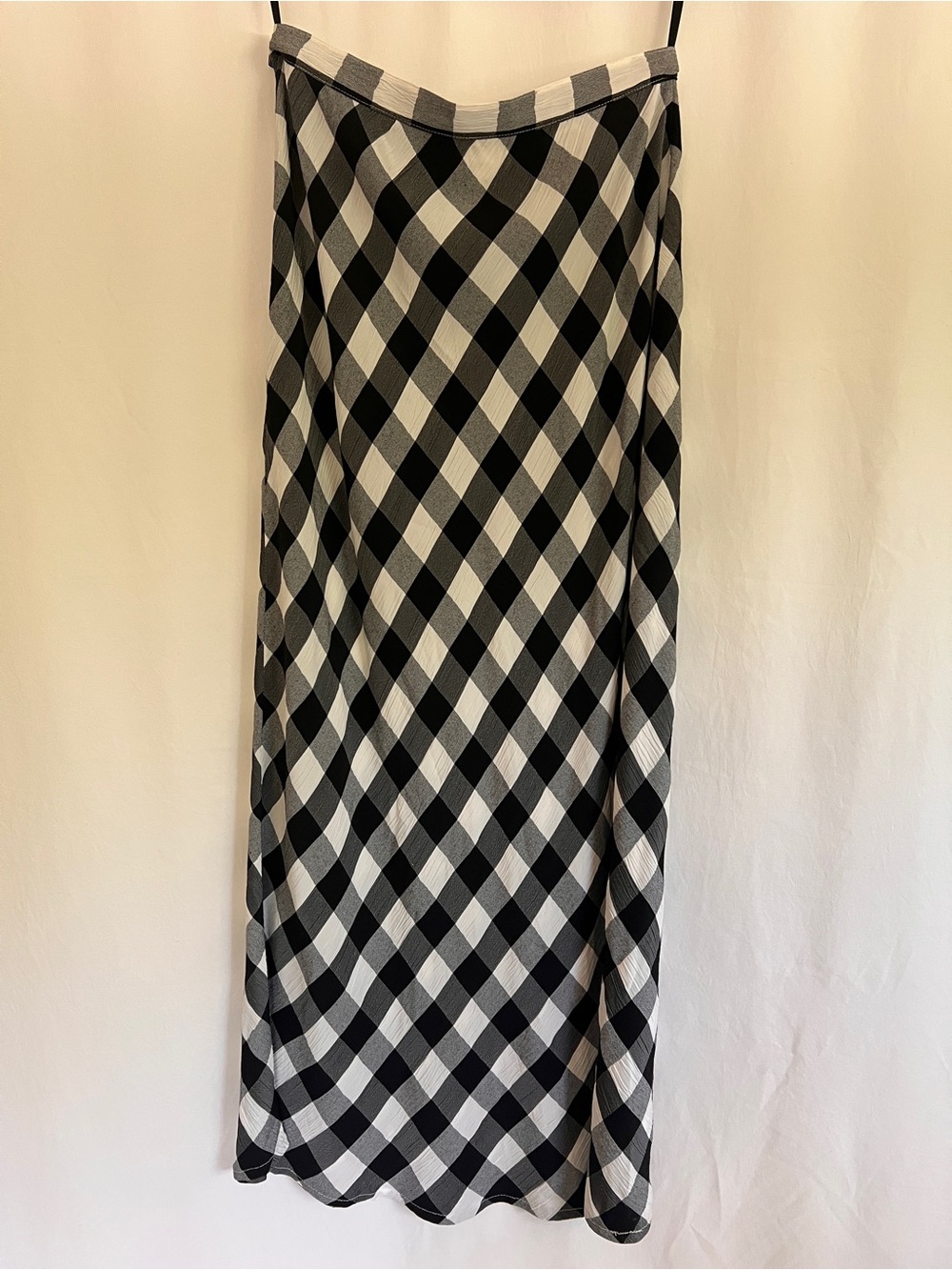 Jones New York Sport Black and White Gingham Maxi Skirt - Picture 4 of 6